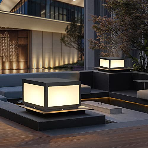 Outdoor Modern Stainless Steel Post Light (W11.8"*H6.5" 110V)