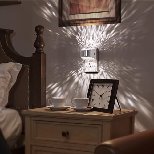 Night Light Plug into Wall (Silver)