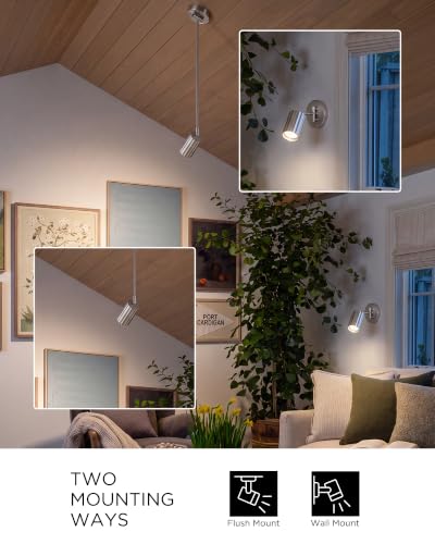 LED Track Light for Kitchen (Sunflower, Brushed Nickel / 31.8", 1-light)