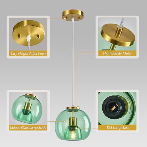 Glass Pendant Light Kitchen Island