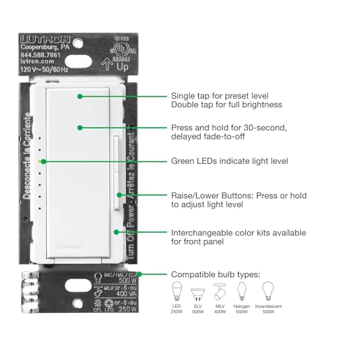 Maestro PRO LED+ Dimmer Switch (White / 2 Pack / PRO Dimmer)
