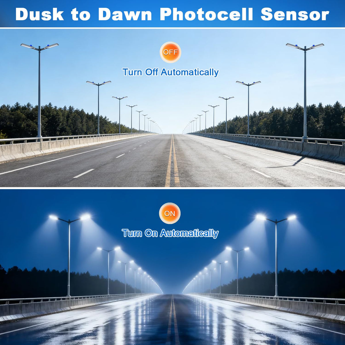 480W LED Parking Lot Light Slip Fitter Dusk to Dawn Photocell (480W/Slip Fitter)