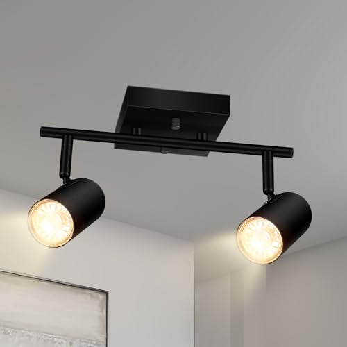 2 Light Track Lighting Kit (2 light-black)