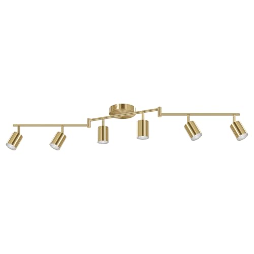 6 Light Track Lighting Fixtures Ceiling (6 light gold)
