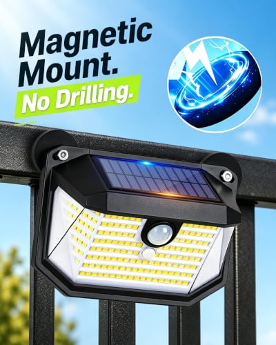 Magnetic Solar Lights Outdoor (Magnetic Mount / 4Pack)