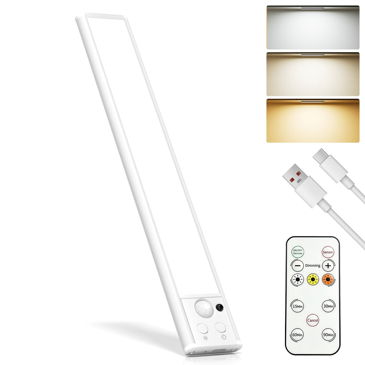 LED Closet Light Rechargeable Under Cabinet Lighting (1 Pack)