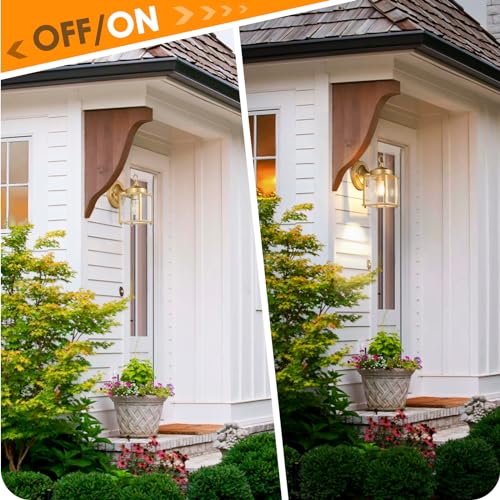 Outdoor Wall Lantern (Gold / 8.27 inch)