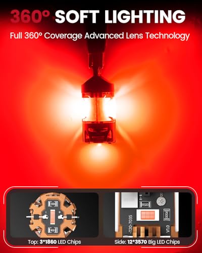 CANBUS 3157 LED Bulb Red (Red / 3157)
