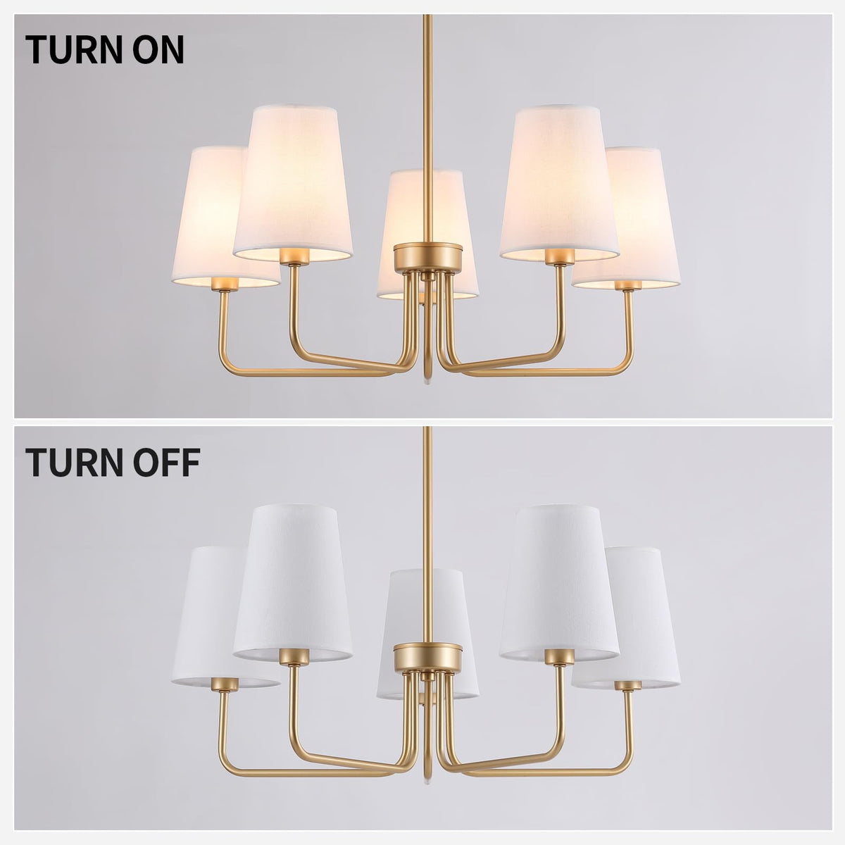 Farmhouse Chandelier (Gold)