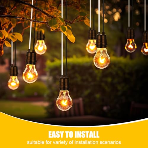 150 Pcs Black Pigtail Lamp Holder Light Sockets E26