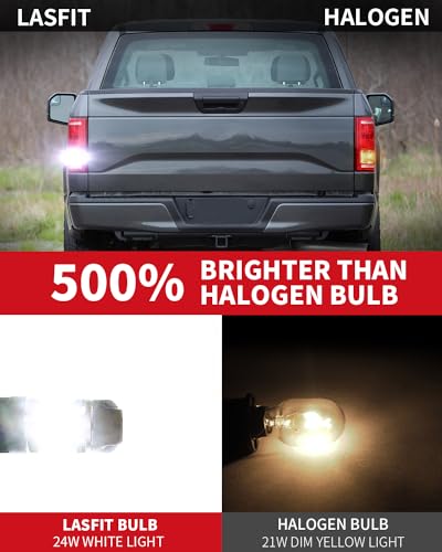 T3 3157 LED Bulb for Reverse lights Built In Resistor Canbus Ready (White / 3157)