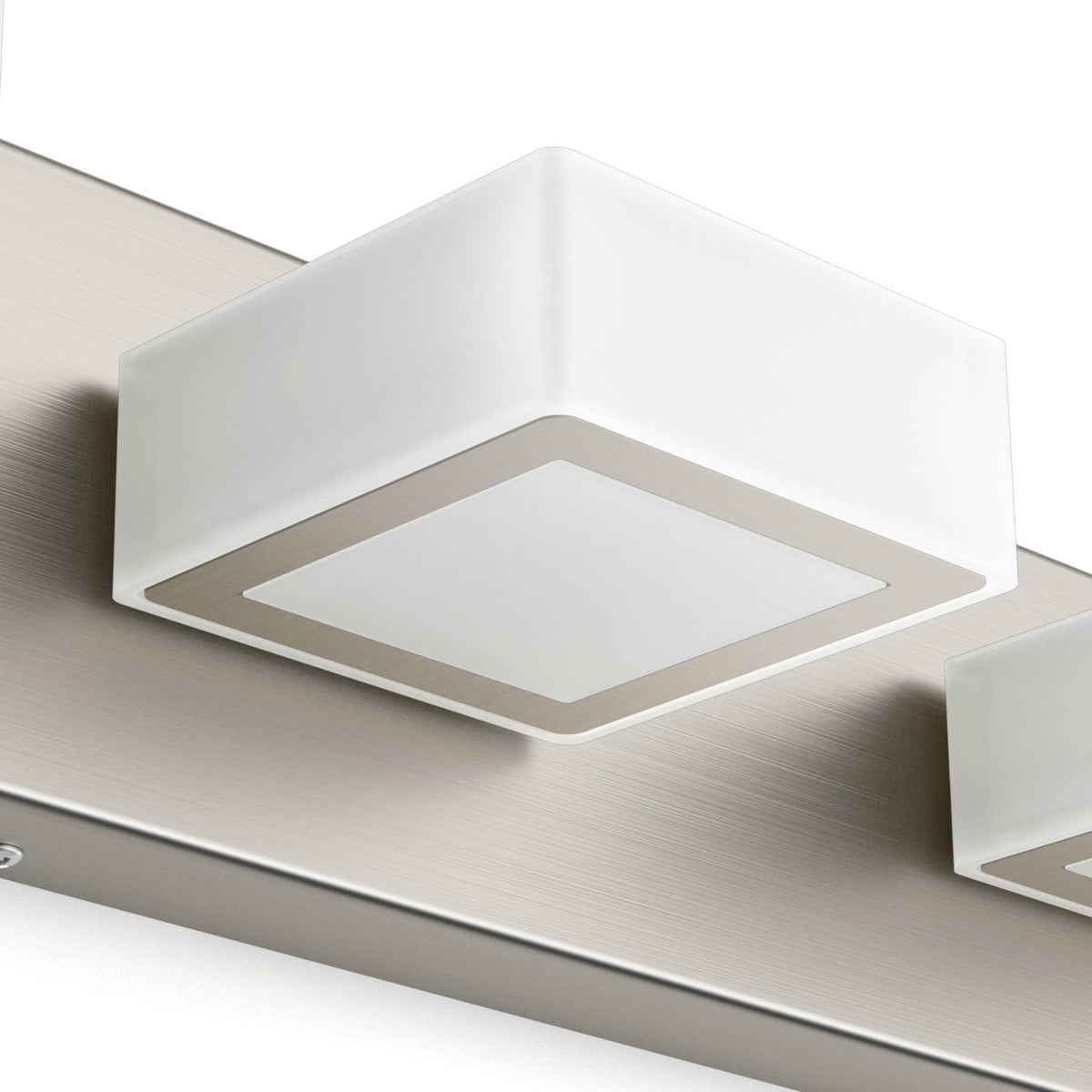 Brushed Nickel Bathroom Vanity Lights 24inch Metal Acrylic LED Modern Bathroom Wall Lighting Fixtures Brushed Nickel (Brushed Nickel / 24 inch)