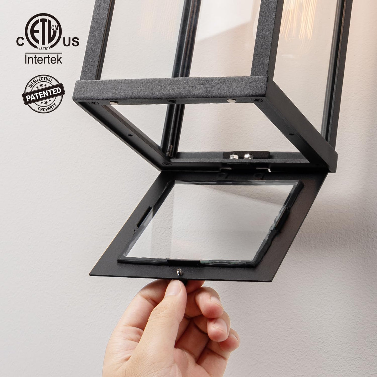 18" Outdoor Wall Sconce (Matte Black / 18-inch)