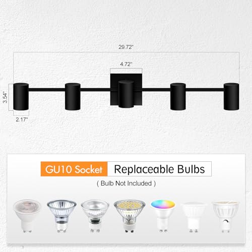 Track Lighting Kit (5 light-black)