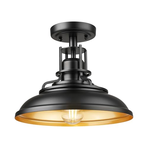 12 Inch Semi Flush Outdoor Ceiling Light
