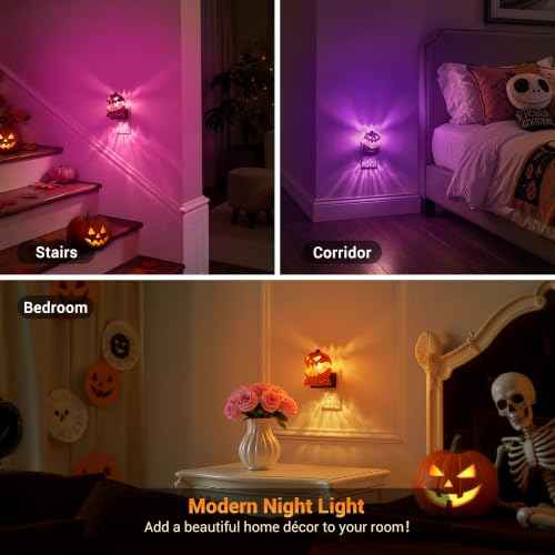 Halloween Night Light (Cracked Pumpkin - RGB / 1 Pack)