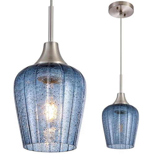 Blue GlassPendant Light