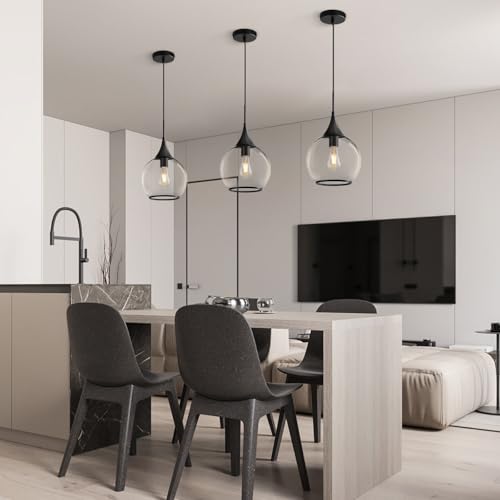 Pendant Lights Kitchen Island (Black / 3 Pack-10inch)