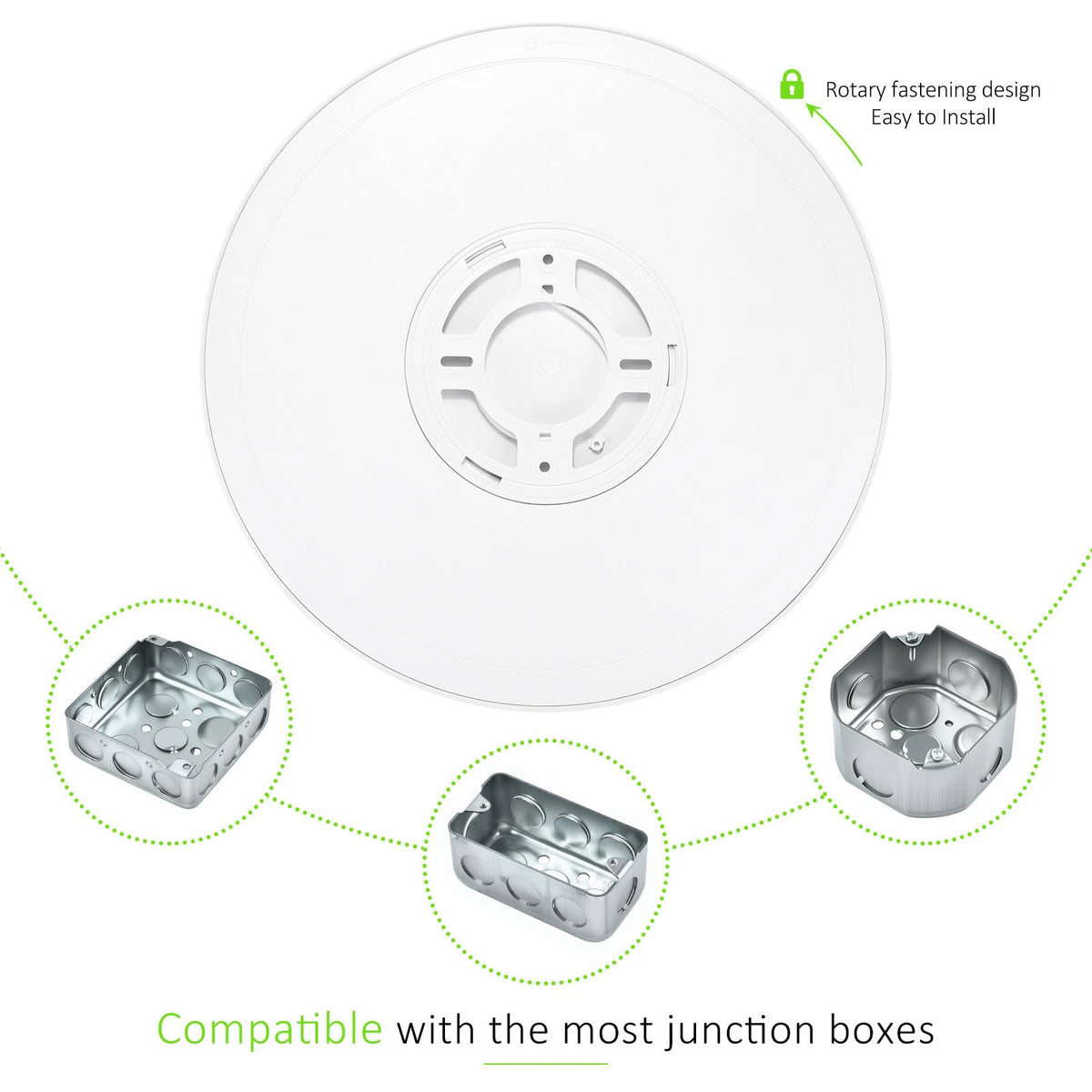 LED Flush Mount Ceiling Light 7in Thin 3CCT White Wired (7Inch-1 Pack / White)