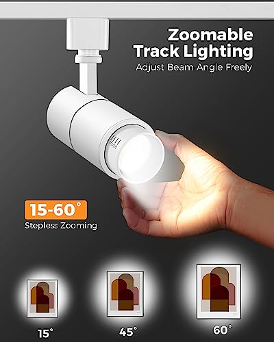 3 Color Zoomable 10W LED Track Lighting Heads H Type (White)