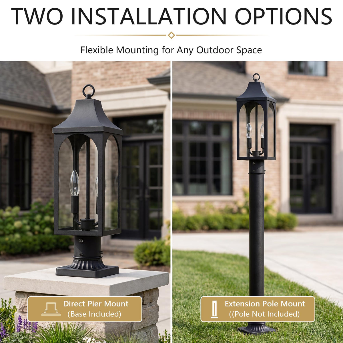 21.37 Inch Dusk to Dawn Outdoor Post Light (21 inch)