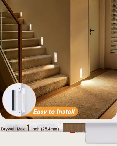 3W 3000K Recessed Step Light (3000K(Trim) / On/Off Switch)