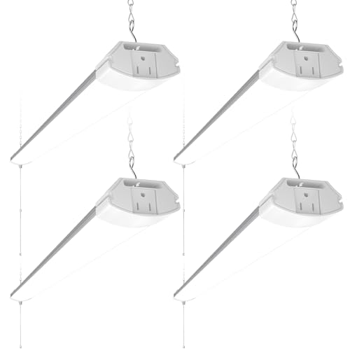 BS84 LED Shop Lights 4FT for Workshop (6500K / White-84W-4 Packs)