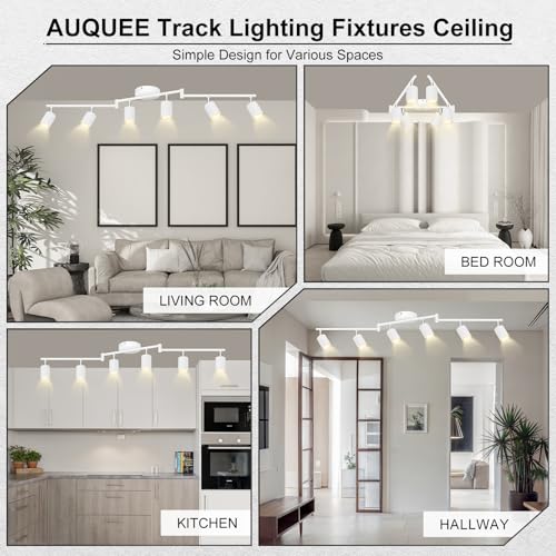 6 Light Track Lighting Fixtures Ceiling (6 light white-Z)