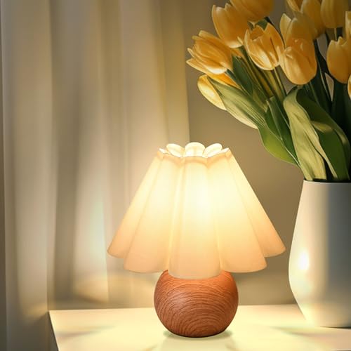 Cute Small Table Lamp (Beige+Brown)