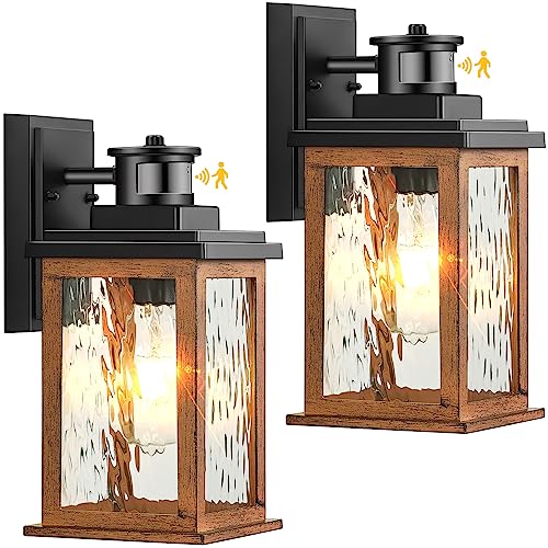 Dusk to Dawn Outdoor Lighting for House (Wood Grain / Standard)