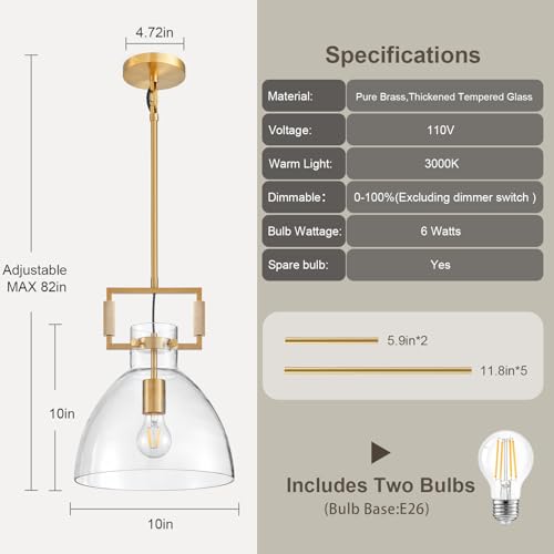 Modern Large Glass Kitchen Island Pendant Light Fixtures