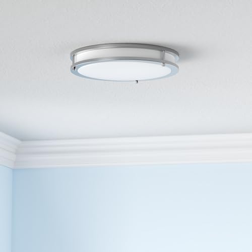 LED 14" Round Flush Mount Lighting (Brushed Nickel)