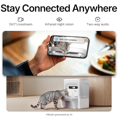 Eversweet Ultra Cat Water Fountain with AI Camera