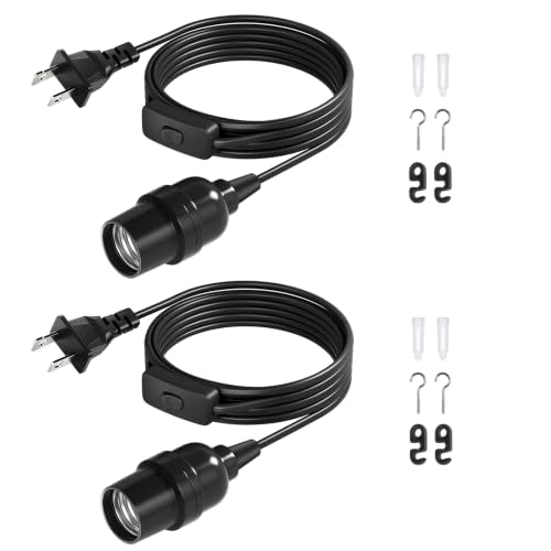 Pendant Light Cord (6.6ft - Black)