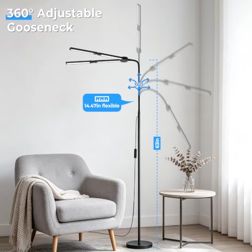 LED Floor Lamp with 4 Light Bars