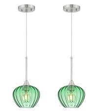 Glass Pendant Lights Kitchen Island