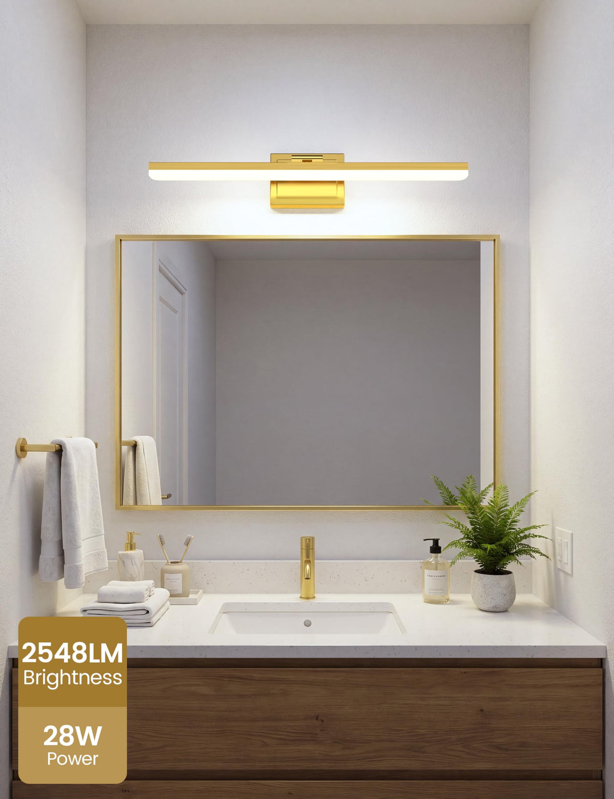 Modern Bathroom Vanity Light 31.5 inch (Gold / 31.5 inch)