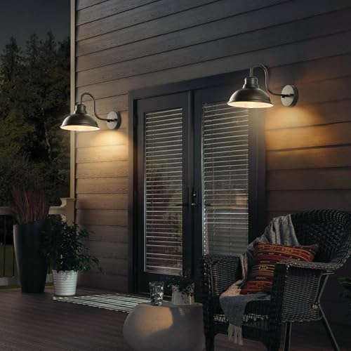 12" Barn Light Outdoor Wall Lights 2 Pack Large Exterior Lighting Fixtures (11.75*9.5*16 inches)