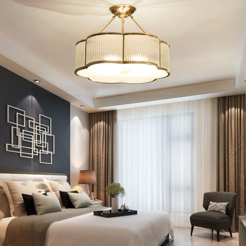 Brass Flower Shaped Ceiling Light