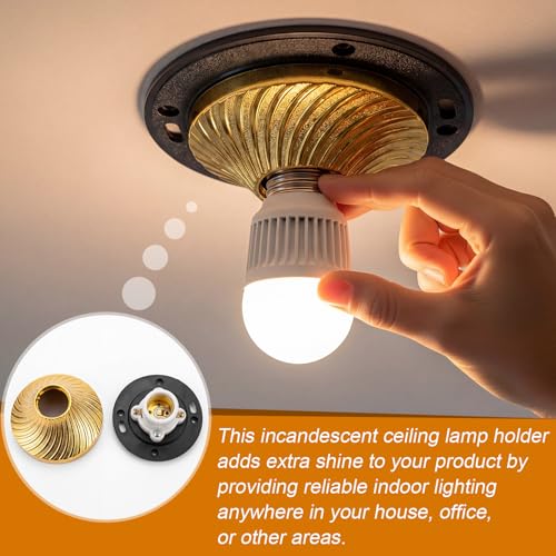 8 Pcs E26 Light Socket Porcelain Lamp Holder Medium Base