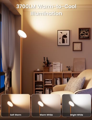 UFO Torchiere Floor Lamp (Orange)