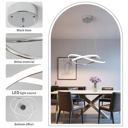 Modern Chandelier Dimmable Pendant Light Fixture