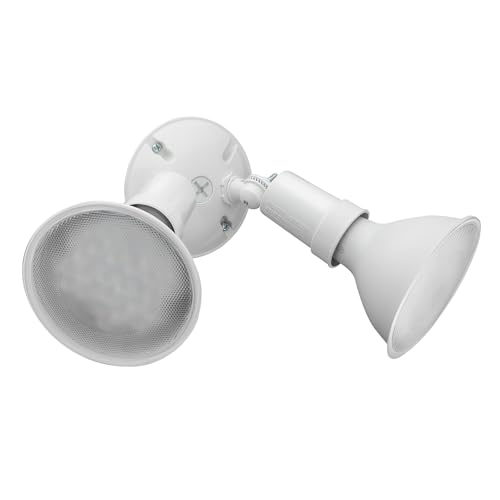 Outdoor Flood Light Fixture (White / 6-Pack / Switch On and Off)