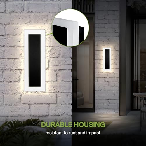 18" LED Linear Wall Sconce 2 Pack (Black)