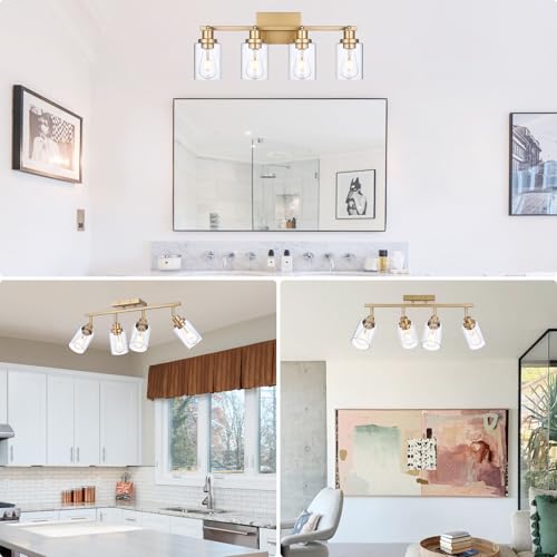 4 Light Gold Track Lighting Kits (Gold / 4-Light)