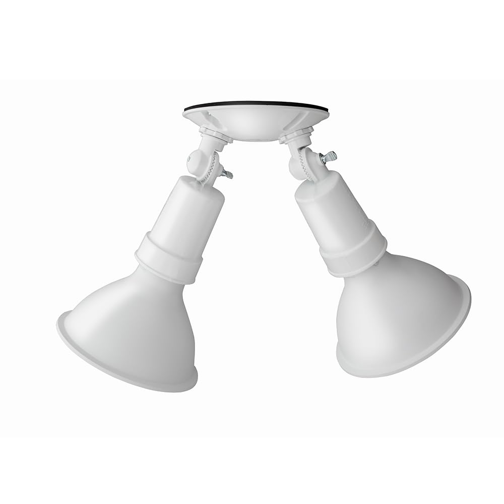 Outdoor Flood Light Fixture (White / 6-Pack / Switch On and Off)