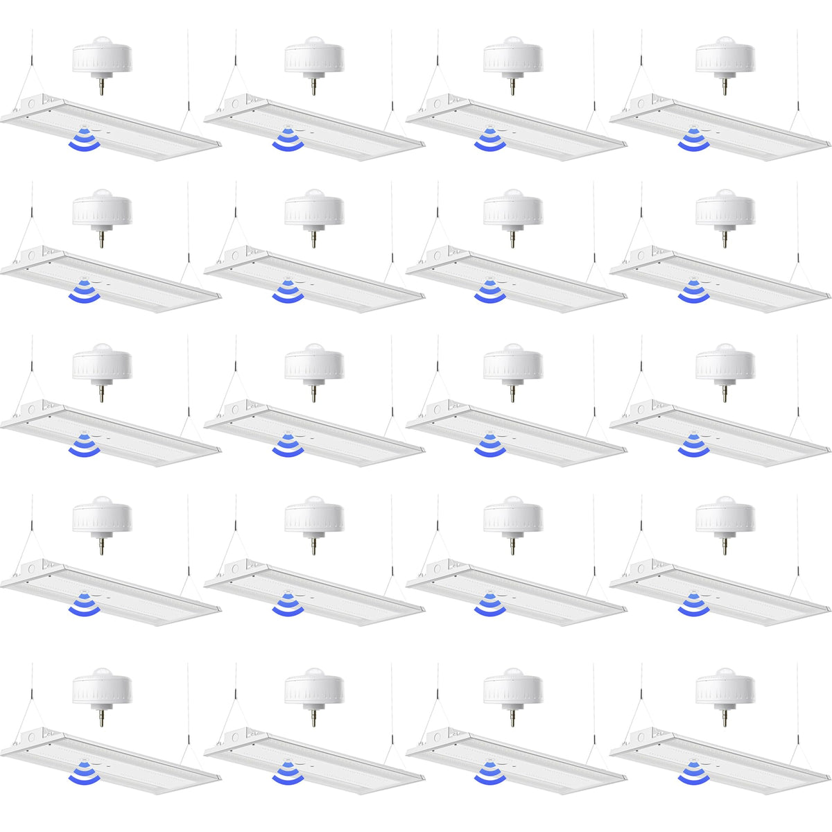 Linear High Bay LED Shop Lights with Sensor (5000K/210W 20Pack+Sensor / 210W)