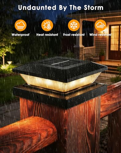 4x4 Solar Post Cap Lights (12 Pack)