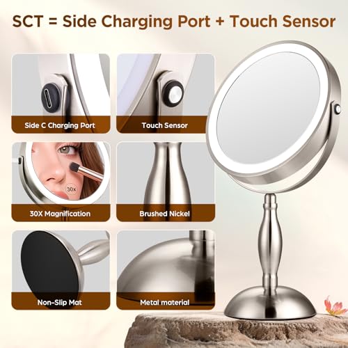 Magnifying Mirror with Lights
