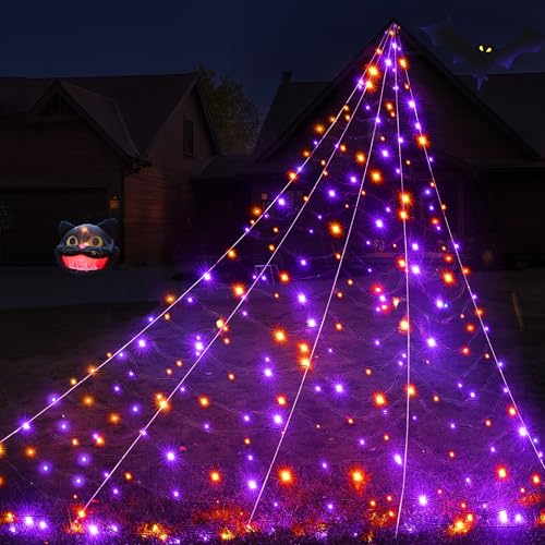 Halloween Decorations Outdoor Huge Spider Web Decorations